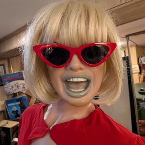 Bold Red Cat-Eye Sunglasses